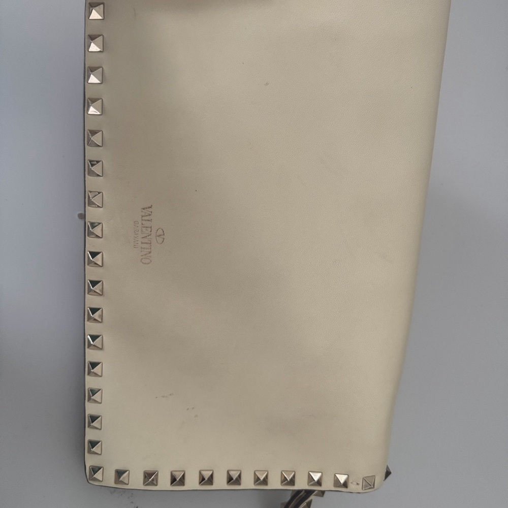 Valentino Ivory Studded Handbag